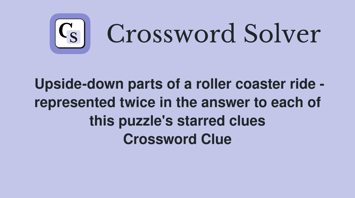 Upsidedown parts of a roller coaster ride represented twice in the